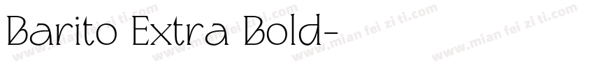 Barito Extra Bold字体转换